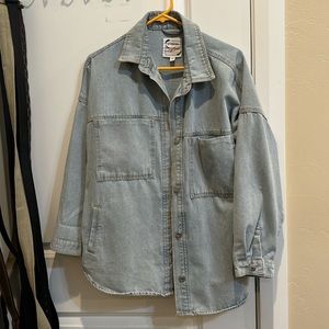 Oversized jean jacket